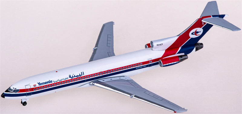 AeroClassics Yemenia for Boeing 727-200 7O-ACY 1:400 Airplane Pre-built  Airliner Model Display
