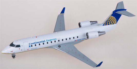 JC Wings Continental Airlines for Bombardier CRJ200ER N667BR 1:200 Airplane Pre-built Airliner Model Display