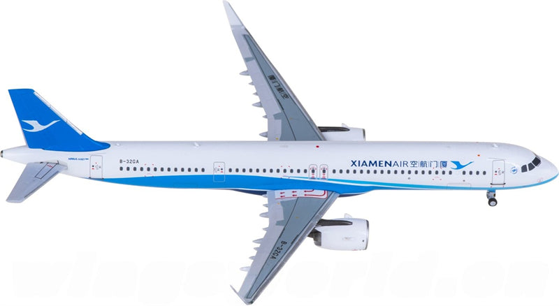HYJLwings XiamenAir for Airbus A321neo B-32GA 1:400 Airplane Pre-built  Airliner Model Display