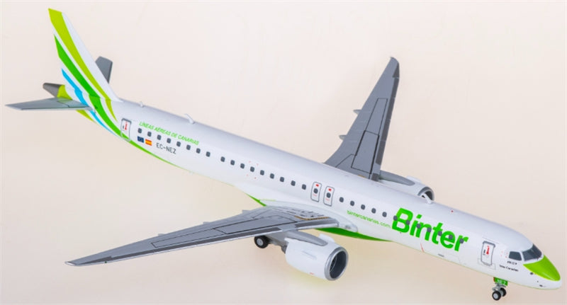 Herpa Binter Canarias for Embraer for ERJ-195-E2 EC-NEZ 1:200 Airplane Pre-built  Airliner Model Display