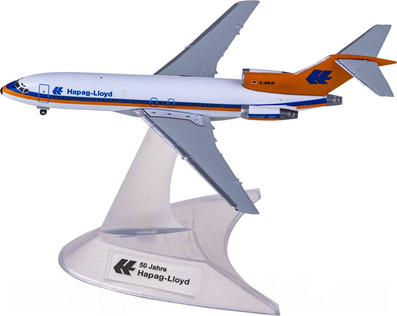 Herpa Hapag-Lloyd for Boeing 727-100 D-AHLM 1:500 Aircraft Pre-built  Airliner Model Display