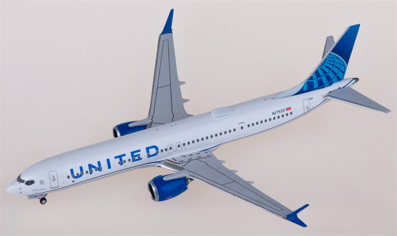 NG Models United Airlines for Boeing 737 MAX 9 N27520 1:400 Airplane Pre-built Airliner Model Display
