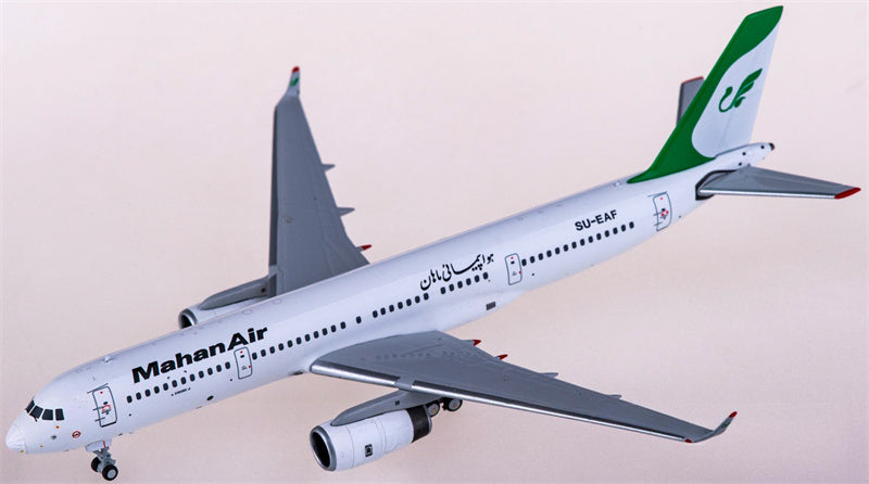 NG Models Mahan Air for Tupolev TU-204-120 SU-EAF 1:400 Airplane Pre-built  Airliner Model Display