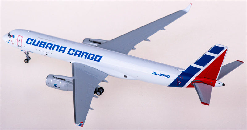 NG Models Cubana Cargo for Tupolev TU-204-100SE CU-C1700 1:400 Airplane Pre-built  Airliner Model Display