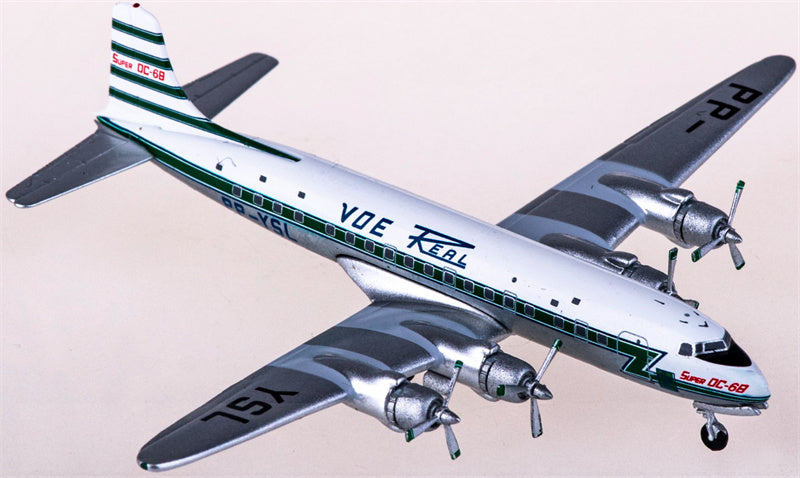 AeroClassics Real Transportes Aereos for Douglas DC-6 PP-YSL 1:400 Airplane Pre-built  Airliner Model Display