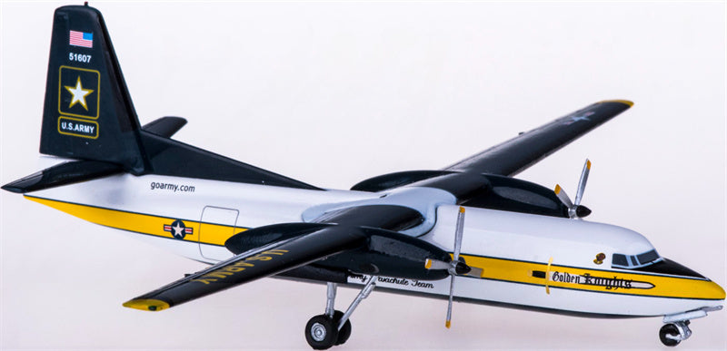 AeroClassics United States Army for Fokker F-27 51607 1:200 Aircraft Pre-built  Airliner Model Display
