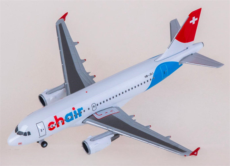 Herpa Chair Airlines for Airbus A319 HB-JOJ 1:500 Airplane Pre-built Airliner Model Display