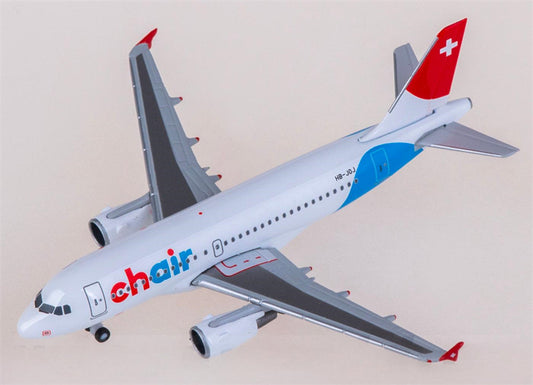 Herpa Chair Airlines for Airbus A319 HB-JOJ 1:500 Airplane Pre-built Airliner Model Display
