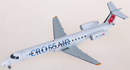 JC Wings Cross air for Embraer ERJ-145LU HB-JAN 1:200 Airplane Pre-built Airliner Model Display