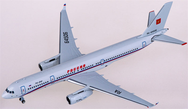 NG Models Russia State Transport Company for Tupolev TU-214 RA-64506 1:400 Airplane Pre-built  Airliner Model Display
