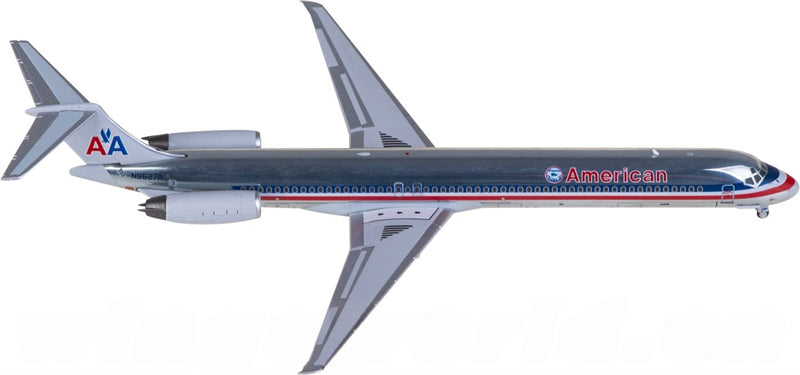 NG Models American Airlines for McDonnell Douglas MD-82 N9627R 1:400 Airplane Pre-built  Airliner Model Display