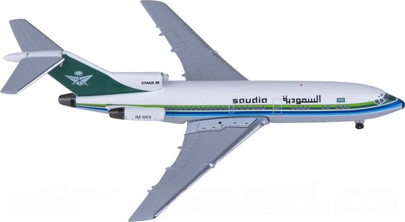 AeroClassics Saudia for Boeing 727-100 HZ-OCV 1:400 Airplane Pre-built Airliner Model Display