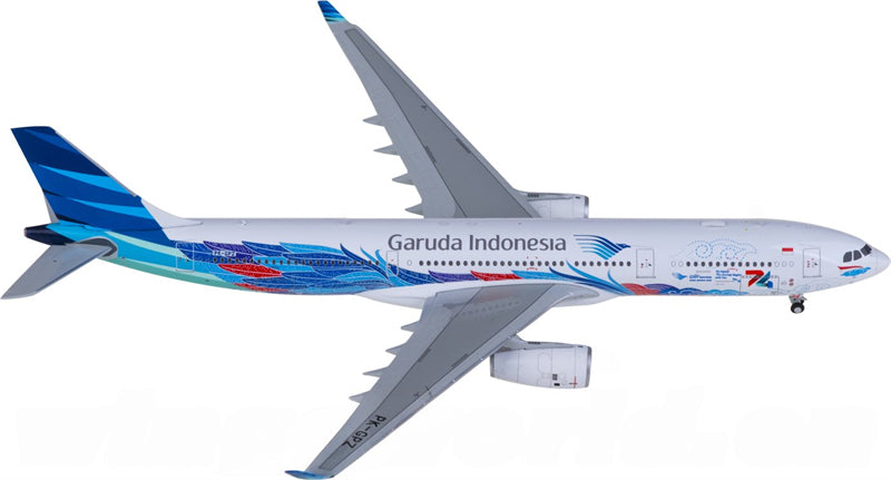 JC Wings Garuda Indonesia for Airbus A330-300 PK-GPZ 1:400 Airplane Pre-built Airliner Model Display