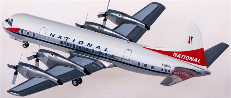 Geminijets National Airlines for Lockheed L-188A for Electra N5017K 1:200 Airplane Pre-built  Airliner Model Display