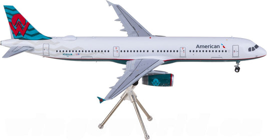 Geminijets American Airlines for Airbus A321 N580UW 1:200 Airplane Pre-built Airliner Model Display