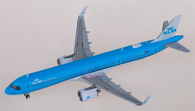 Geminijets KLM for Airbus A321neo PH-AXA 1:400 Airplane Pre-built Airliner Model Display