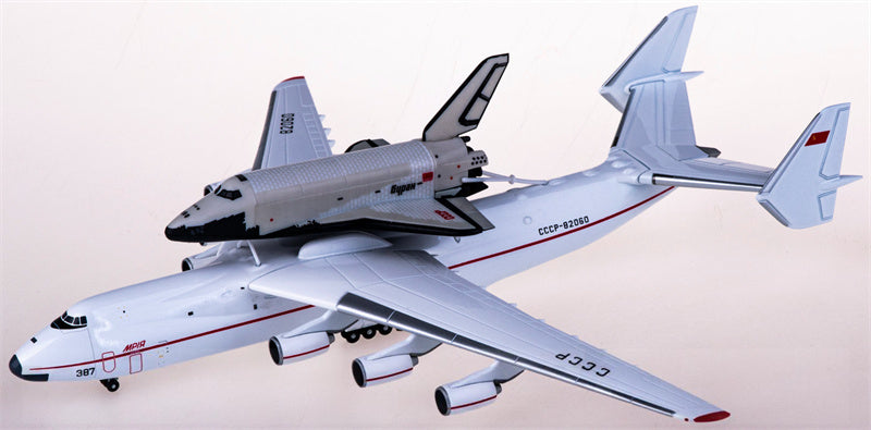 Herpa Antonov AN-225 CCCP-82060 Mriya w/ for Buran Orbiter 1:400 Airplane Pre-built  Airliner Model Display