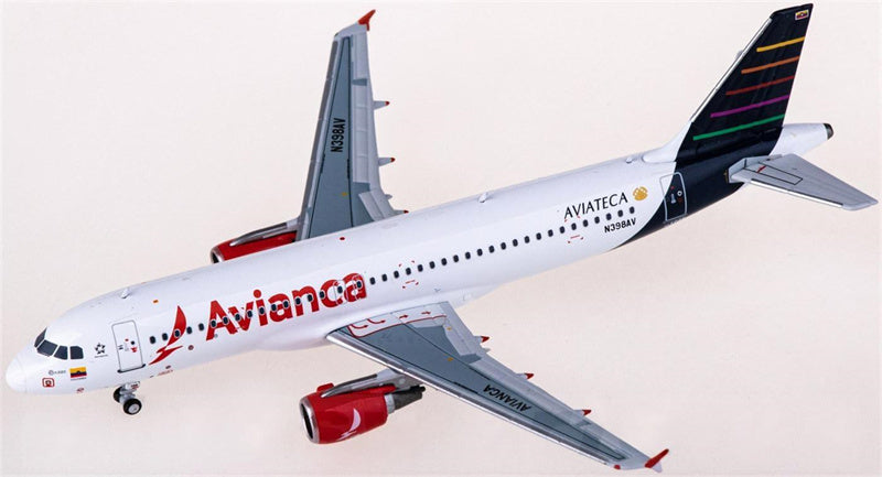 NG Models Avianca for Airbus A320 N398AV 1:400 Airplane Pre-built Airl ...
