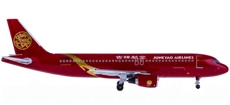 AeroClassics Juneyao Airlines for Airbus A320 B-6298 1:400 Airplane Pre-built  Airliner Model Display