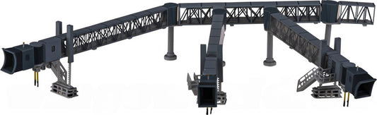 JC Wings Airport Passenger Bridge A380 Transparent 1:200 Accessory Pre-built  Airliner Model Display