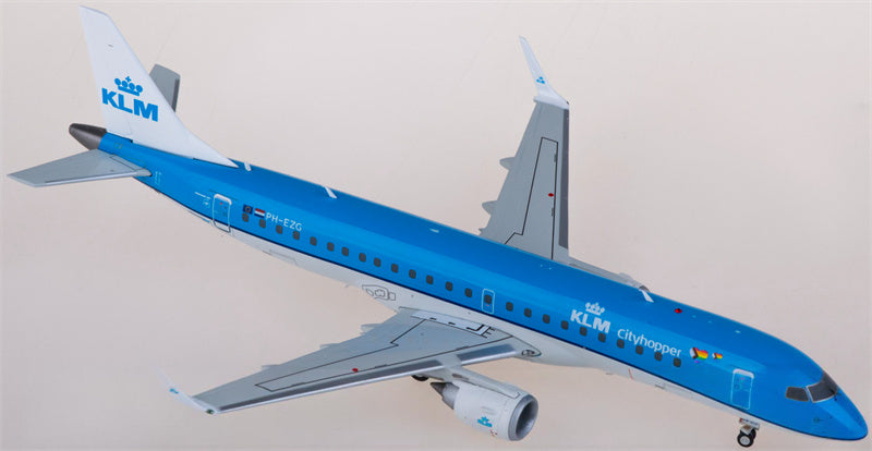 JC Wings KLM for Embraer ERJ-190-100STD PH-EZG 1:200 Airplane Pre-built  Airliner Model Display