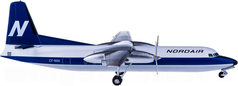 AeroClassics Nordair for Fokker F-27 CF-NAK 1:200 Aircraft Pre-built  Airliner Model Display
