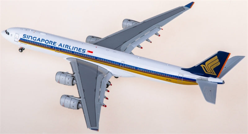 Hxmodels Singapore Airlines for Airbus A340-500 9V-SGA flaps down 1:400 Aircraft Pre-built  Airliner Model Display