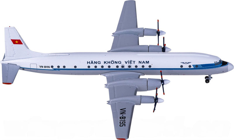 AeroClassics Vietnam Airlines for Ilyushin Il-18 VN-B195 1:400 Airplane Pre-built  Airliner Model Display