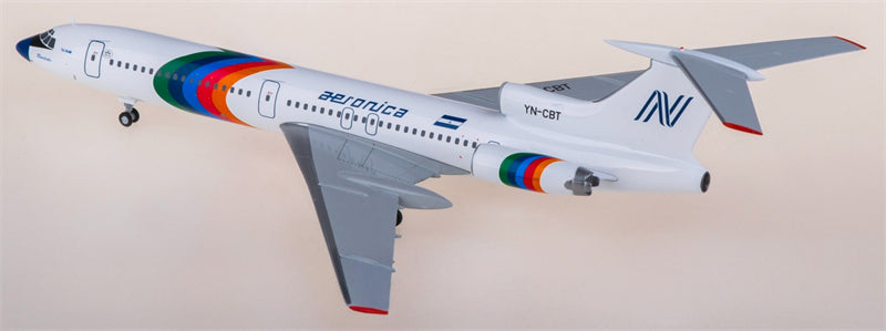 Herpa Aeronica for Tupolev TU-154M YN-CBT 1:200 Airplane Pre-built  Airliner Model Display