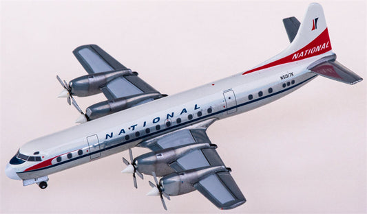 Geminijets National Airlines for Lockheed L-188A for Electra N5017K 1:400 Aircraft Pre-built  Airliner Model Display