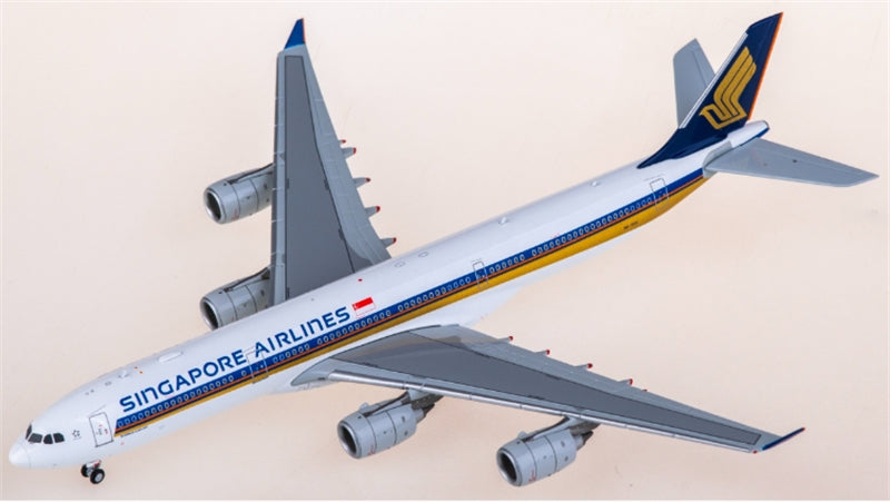 Hxmodels Singapore Airlines for Airbus A340-500 9V-SGE 1:400 Aircraft Pre-built  Airliner Model Display