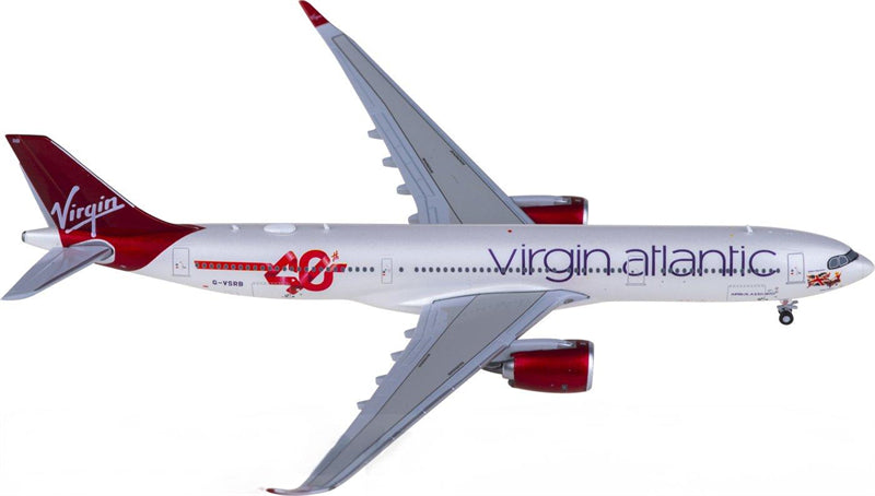 Geminijets Virgin Atlantic for Airbus A330-900neo G-VSRB 1:400 Airplane Pre-built Airliner Model Display