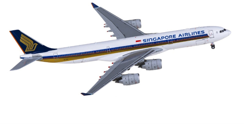 Hxmodels Singapore Airlines for Airbus A340-500 9V-SGC 1:400 Aircraft Pre-built  Airliner Model Display