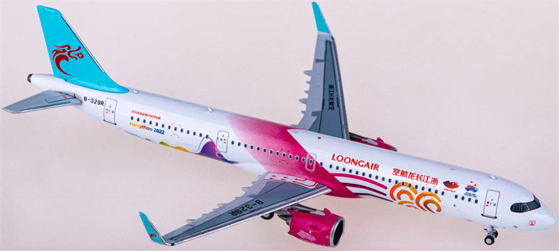 HYJLwings Loong Air for Airbus A321neo B-329R 1:400 Airplane Pre-built  Airliner Model Display