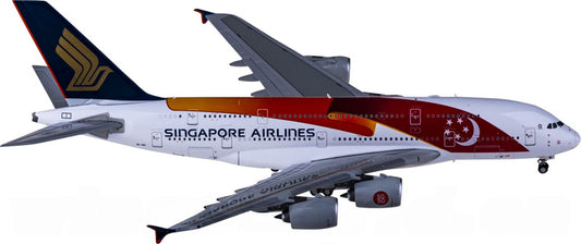 JC Wings Singapore Airlines for Airbus A380 9V-SKI 1:400 Airplane Pre-built  Airliner Model Display
