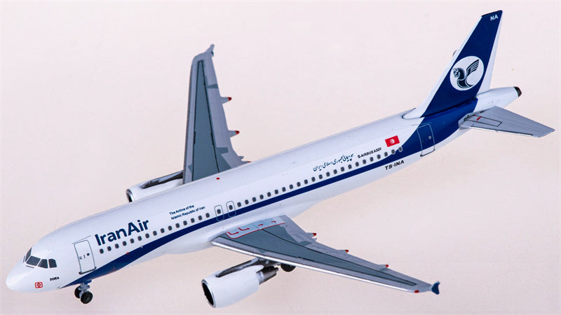 AeroClassics Iran Air for Airbus A320 TS-INA 1:400 Airplane Pre-built  Airliner Model Display