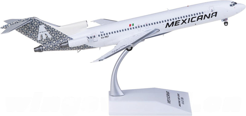 JC Wings Mexicana for Boeing 727-200 XA-MEF 1:200 Airplane Pre-built  Airliner Model Display