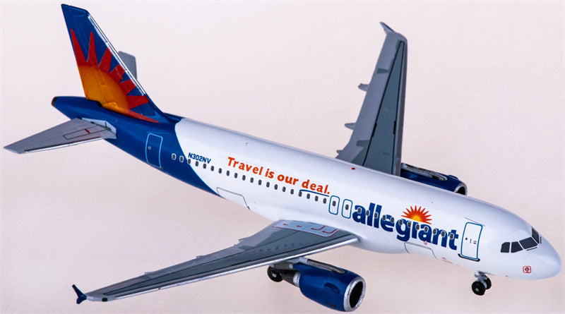 AeroClassics Allegiant for Airbus A319 N302NV 1:400 Airplane Pre-built  Airliner Model Display