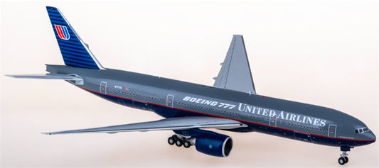 JC Wings United Airlines for Boeing 777-200 N777UA 1:200 Aircraft Pre-built  Airliner Model Display