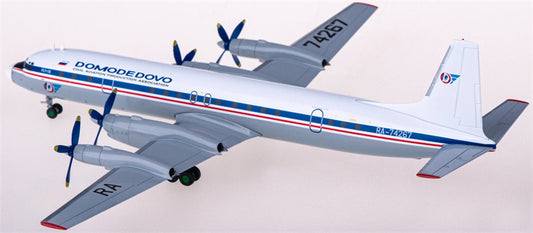 Herpa Domodedovo Airlines for Ilyushin IL-18 RA-74267 1:200 Airplane Pre-built  Airliner Model Display