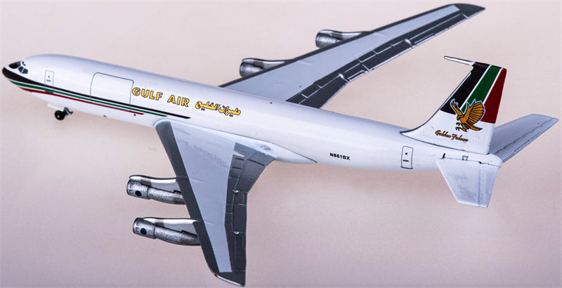 AeroClassics Gulf Air for Boeing 707-300 N861BX 1:400 Airplane Pre-built  Airliner Model Display