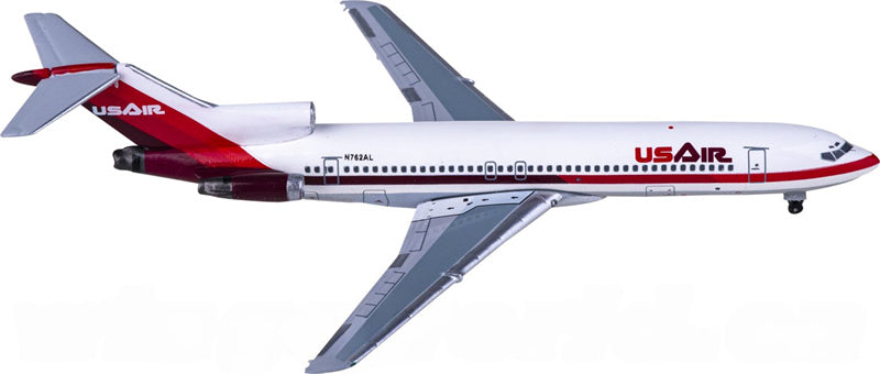 AeroClassics US Air for Boeing 727-200 N762AL 1:400 Airplane Pre-built  Airliner Model Display