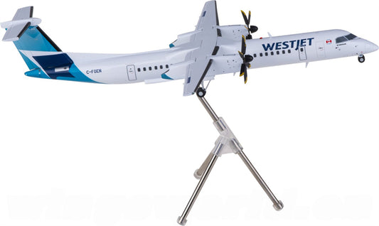 Geminijets WestJet for Bombardier for Dash 8 Q400 C-FOEN 1:200 Airplane Pre-built Airliner Model Display