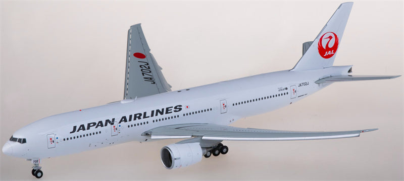 JC Wings Japan Airlines for Boeing 777-200ER JA702J Flaps Down 1:200 Airplane Pre-built Airliner Model Display