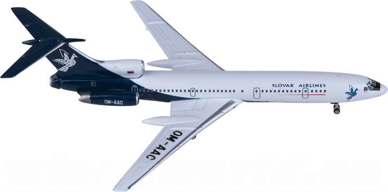 Phoenix Slovak Airlines for Tupolev TU-154M OM-AAC 1:400 Airplane Pre-built  Airliner Model Display