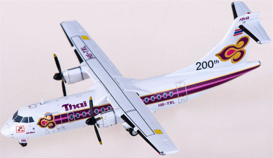 JC Wings Thai Airways for ATR-42 HS-TRL 1:400 Airplane Pre-built  Airliner Model Display
