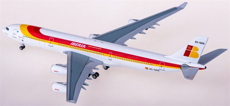 AeroClassics Iberia for Airbus A340-300 EC-GGS 1:400 Airplane Pre-built  Airliner Model Display