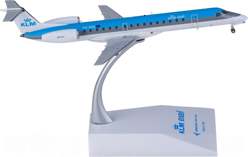 JC Wings KLM for Embraer ERJ-145 PH-RXA 1:200 Airplane Pre-built Airliner Model Display