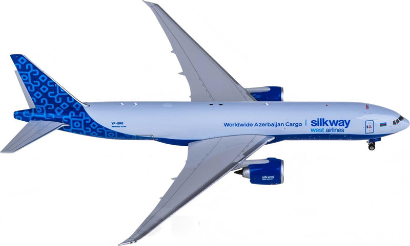 Phoenix Silk Way West Airlines for Boeing 777-200LRF VP-BMG 1:400 Aircraft Pre-built  Airliner Model Display