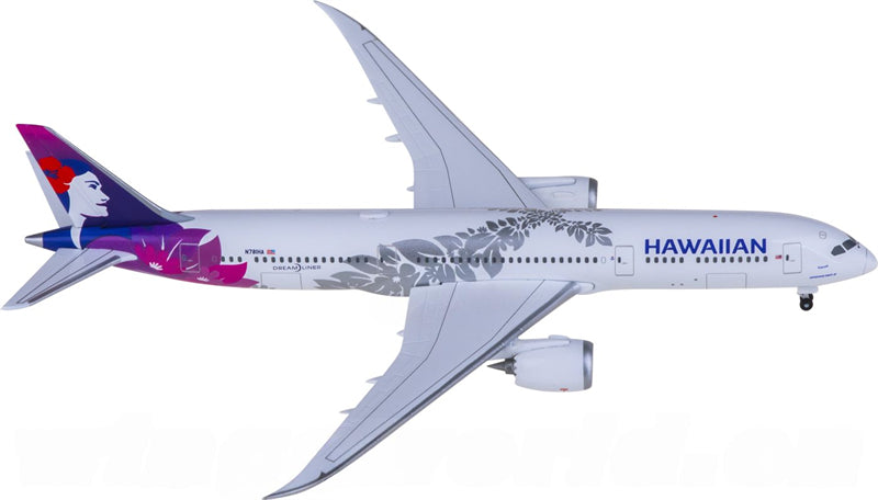 Herpa Hawaiian Airlines for Boeing 787-9 Dreamliner N781HA 1:500 Airplane Pre-built Airliner Model Display